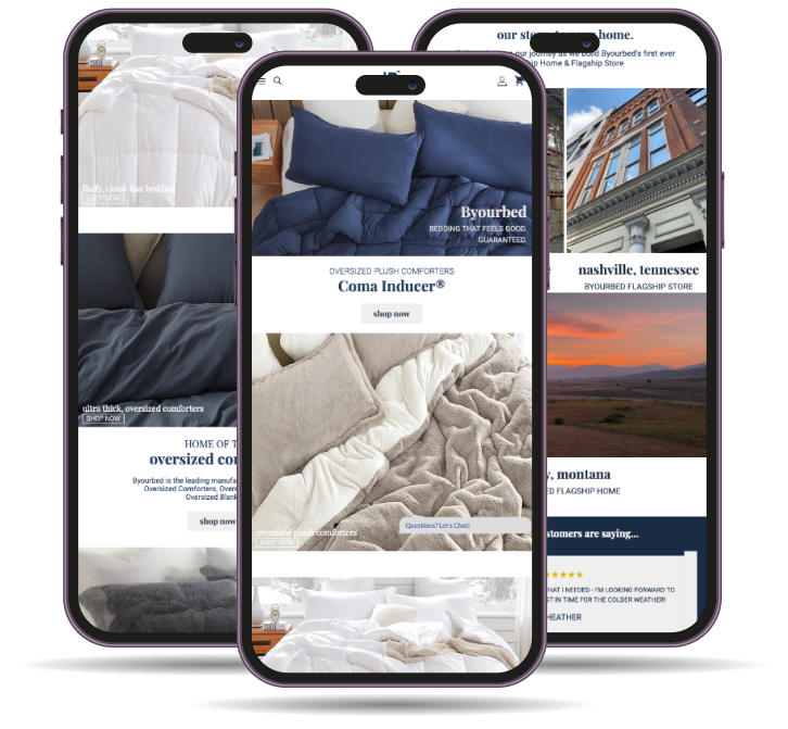 Responsive Mobile Designs for home furnishings Industry