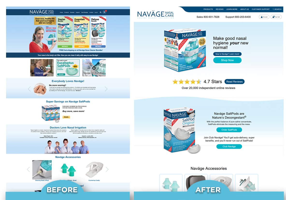navage.com - BigCommerce Responsive Re-Design