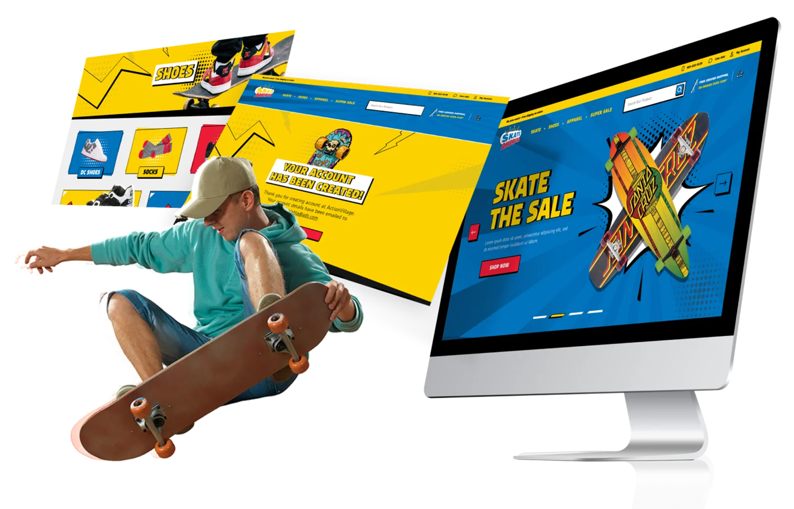 Development case study for SkateAmerica.com 2023 BigCommerce Design award winner Development case study for Webeyecare.com