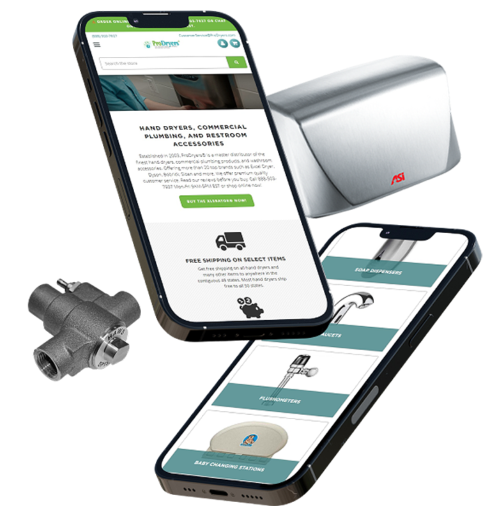 ProDryers web design concept