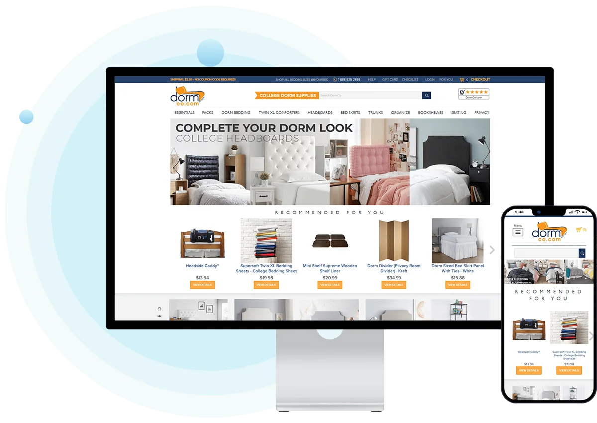Dormco.com volusion redesign & Migration