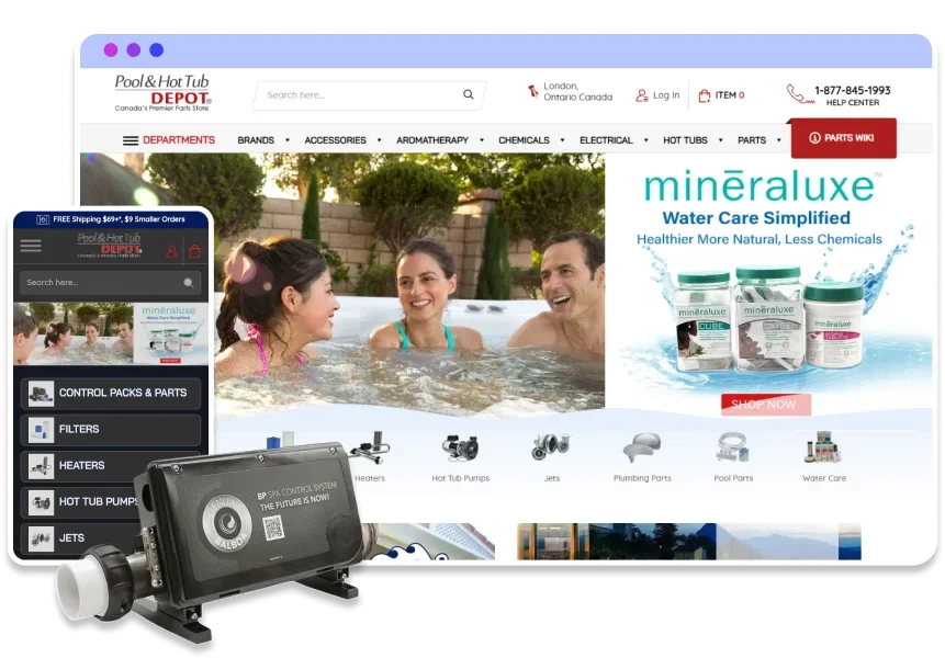 poolandhottub bigcommerce responsive design case study