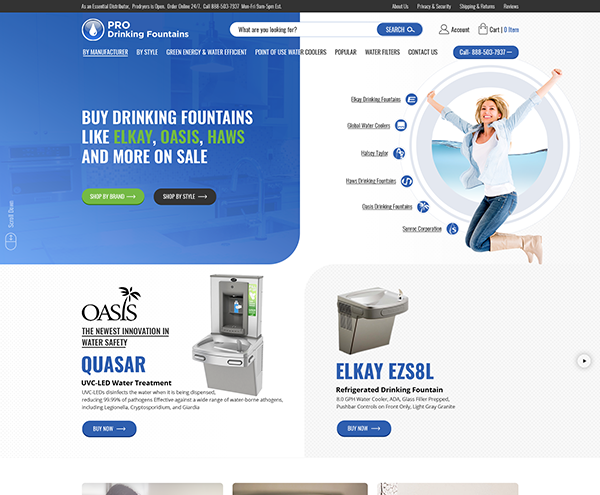 prodrinkingfountains.com prodrinkingfountains - bigcommerce expert