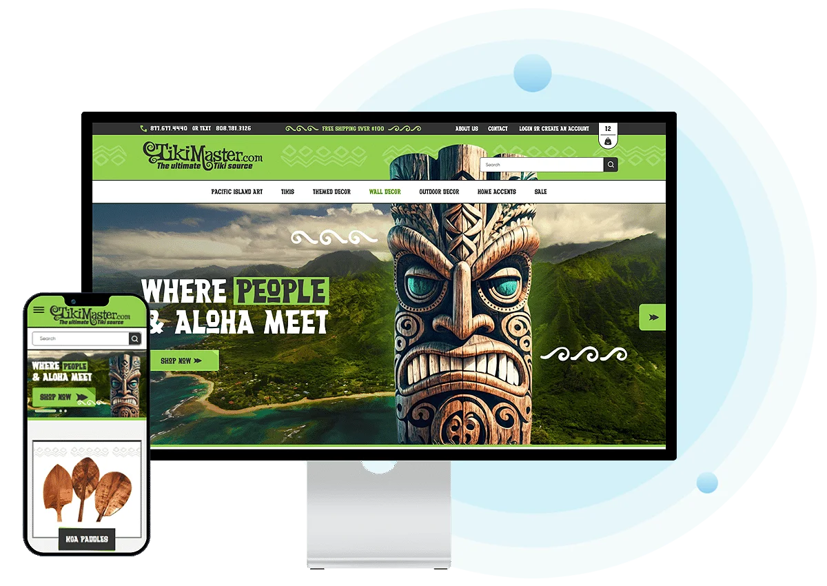 Tiki Master BigCommerce website redesign