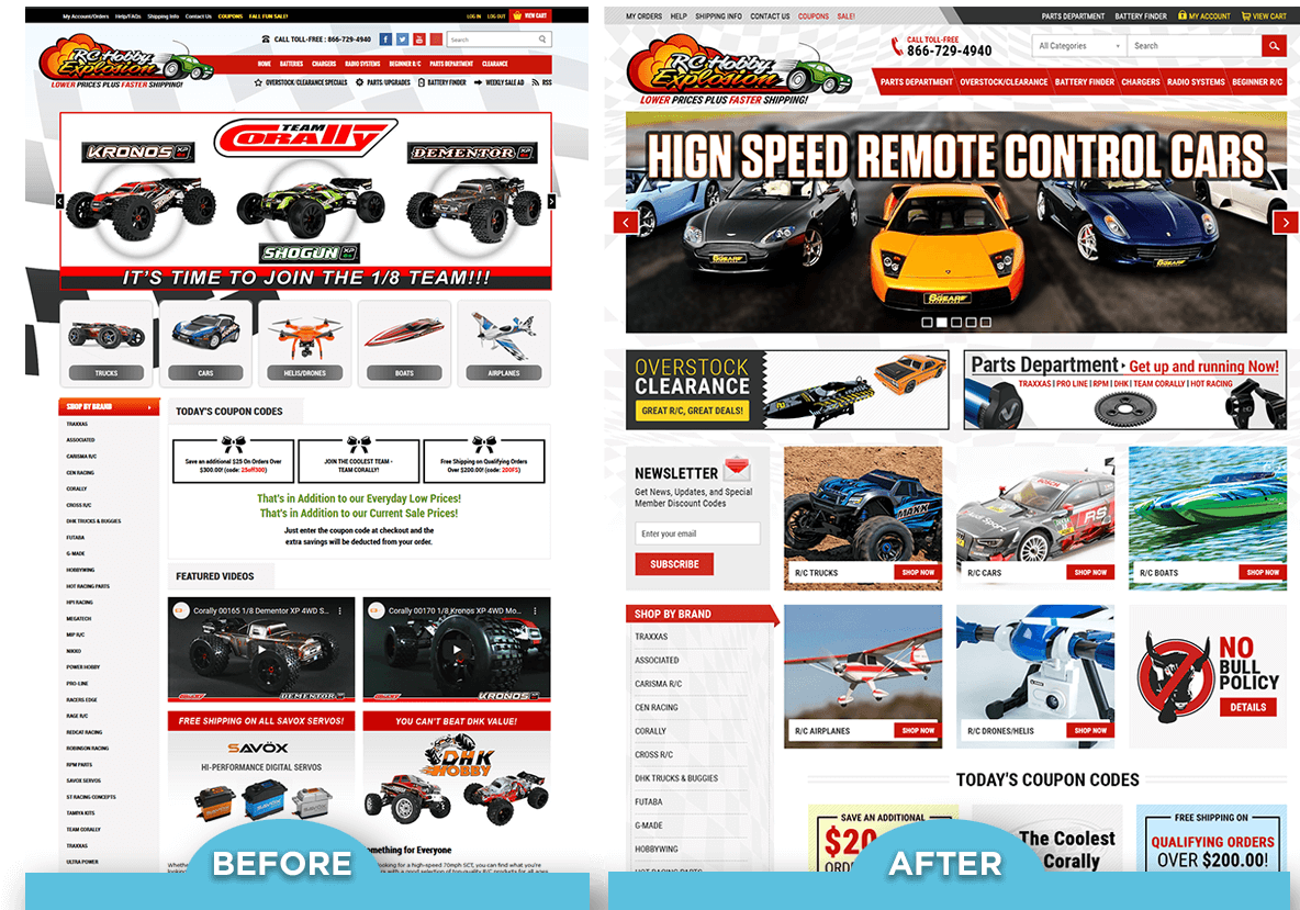 rchobbyexplosion.com - BigCommerce Responsive Re-Design