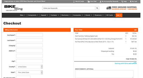 Affirm payment implementation