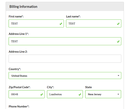 Auto Fill In For Zip Code, City, State