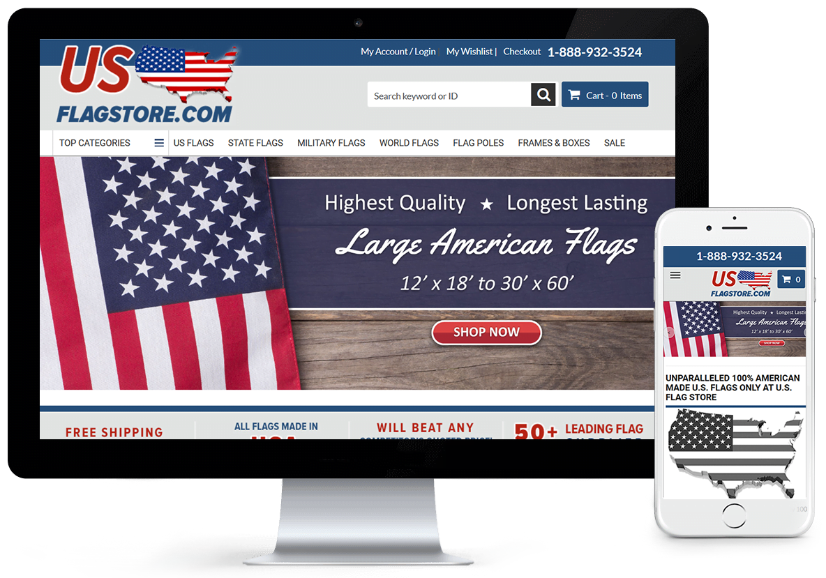 USFlagStore.com - Volusion Design