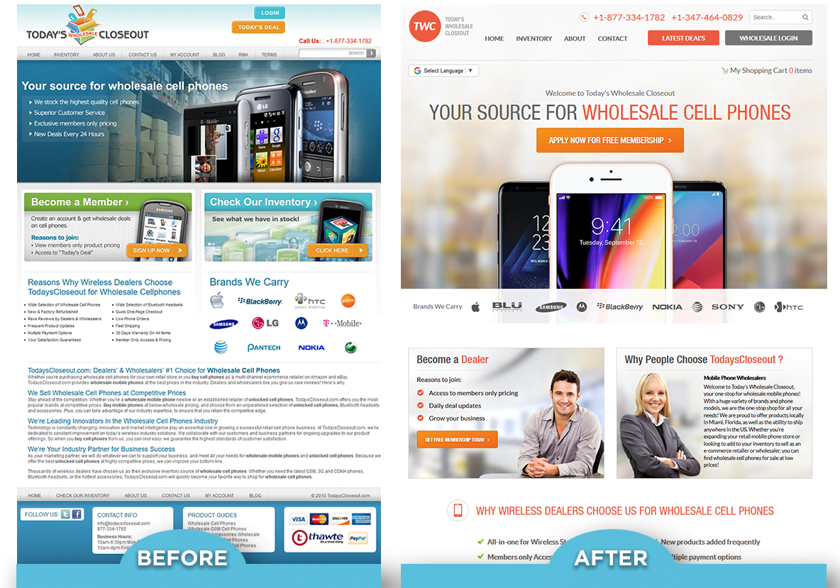 TodaysCloseout.com - Volusion Design and Development