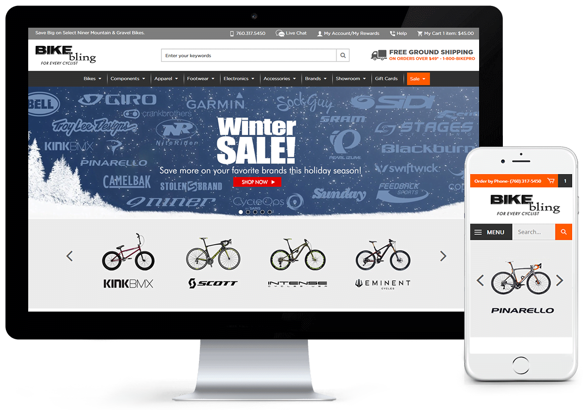 BikeBling.com - Volusion Design