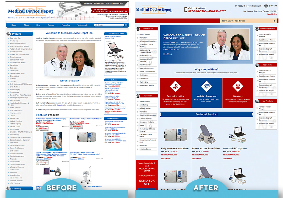 medicaldevicedepot.com - Volusion Design
