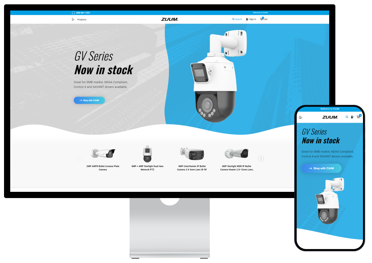 Zuum Media BigCommerce Store Migration & Redesign