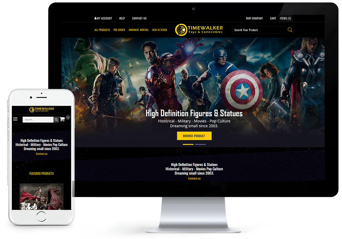Timewalkertoys.com - Volusion Design and Development and data migration