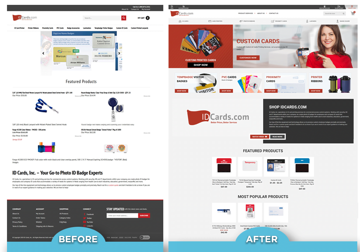 IDcards.com - BigCommerce Responsive Design and Development