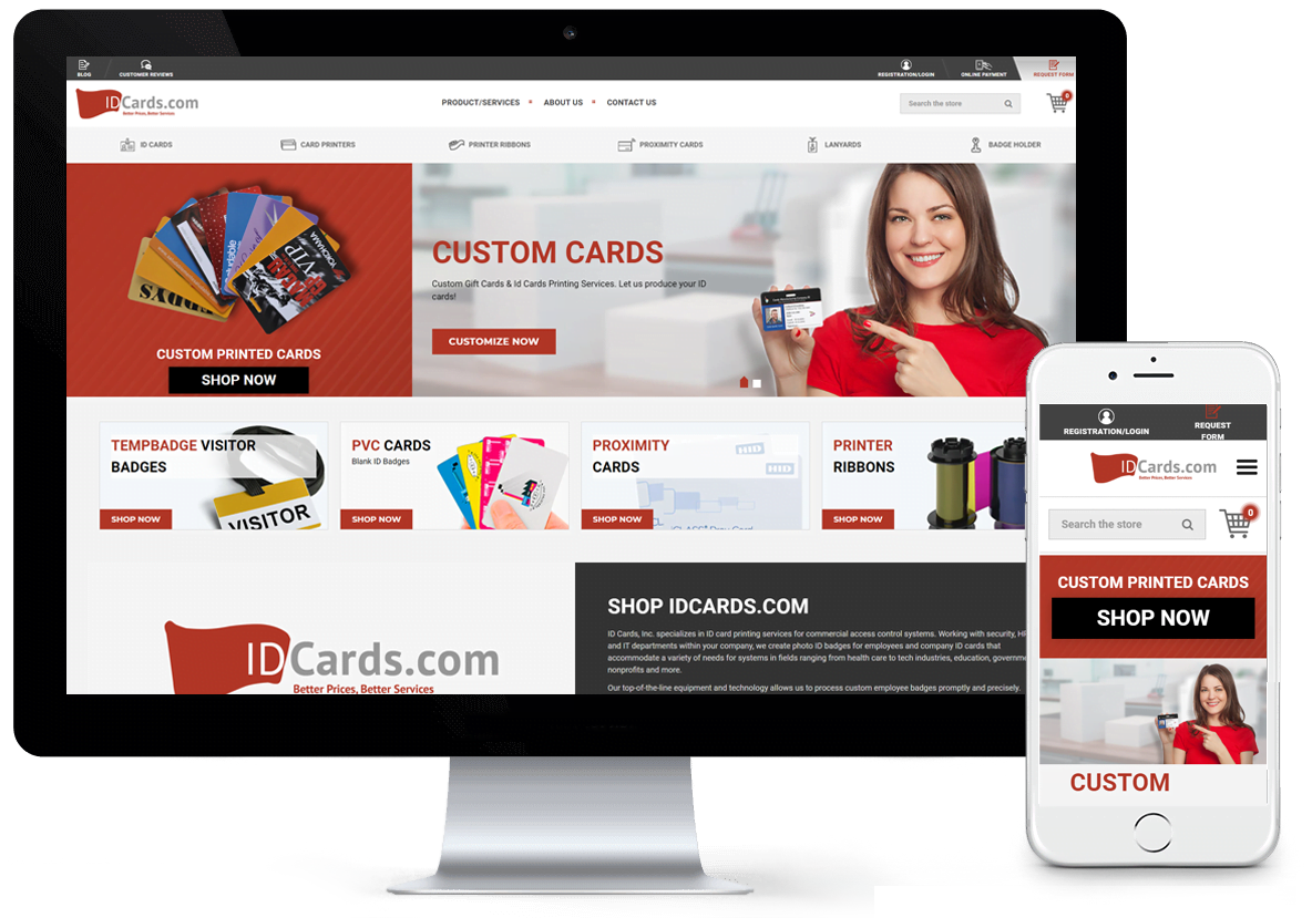 Idcards.com - BigCommerce Design