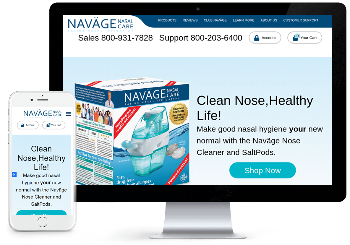 Navage.com- BigCommerce Design and Development