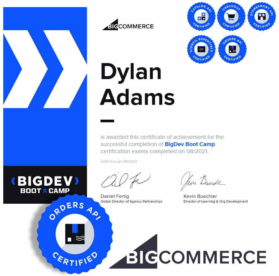 BigCommerce Certified developer