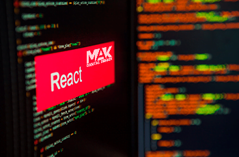 React development displayed on computer screen