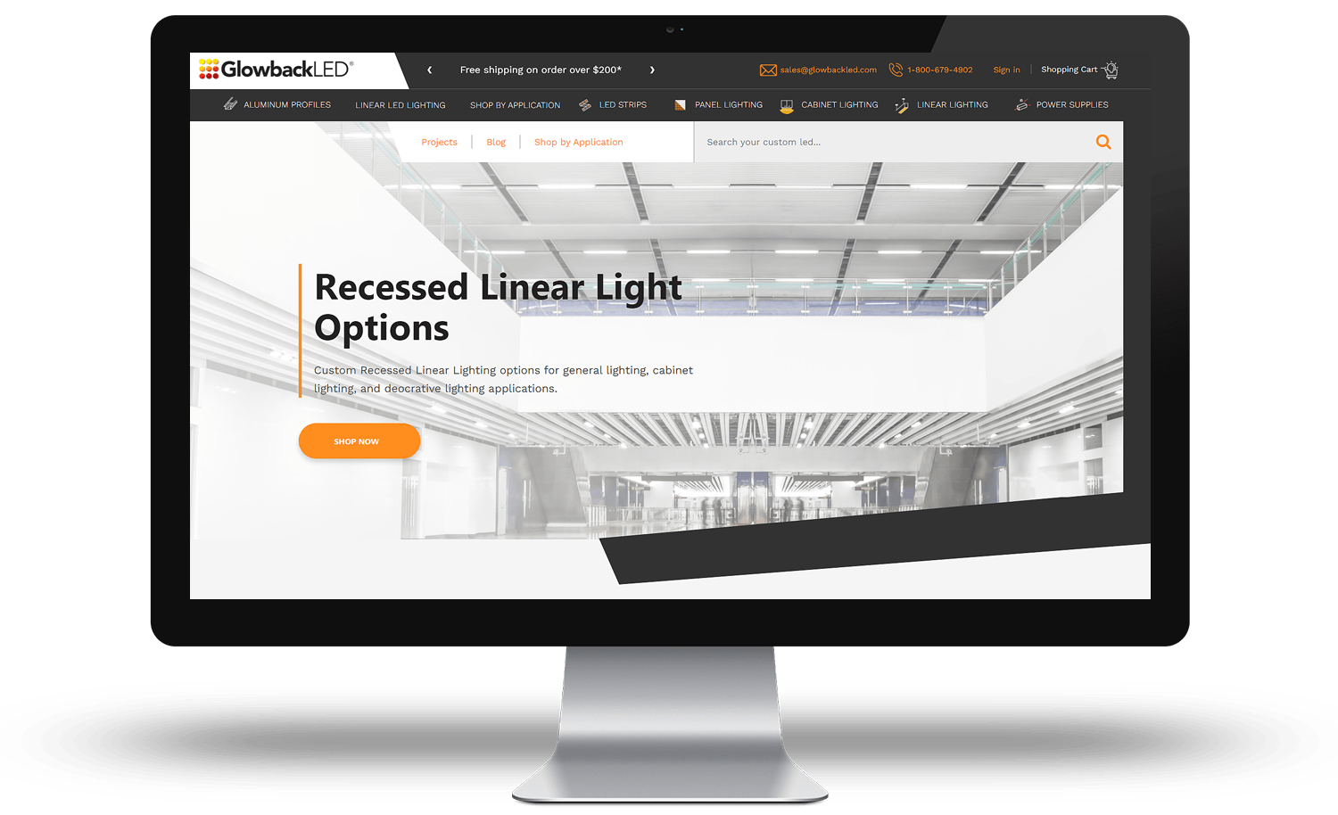 GlowbackLED - BigCommerce Design