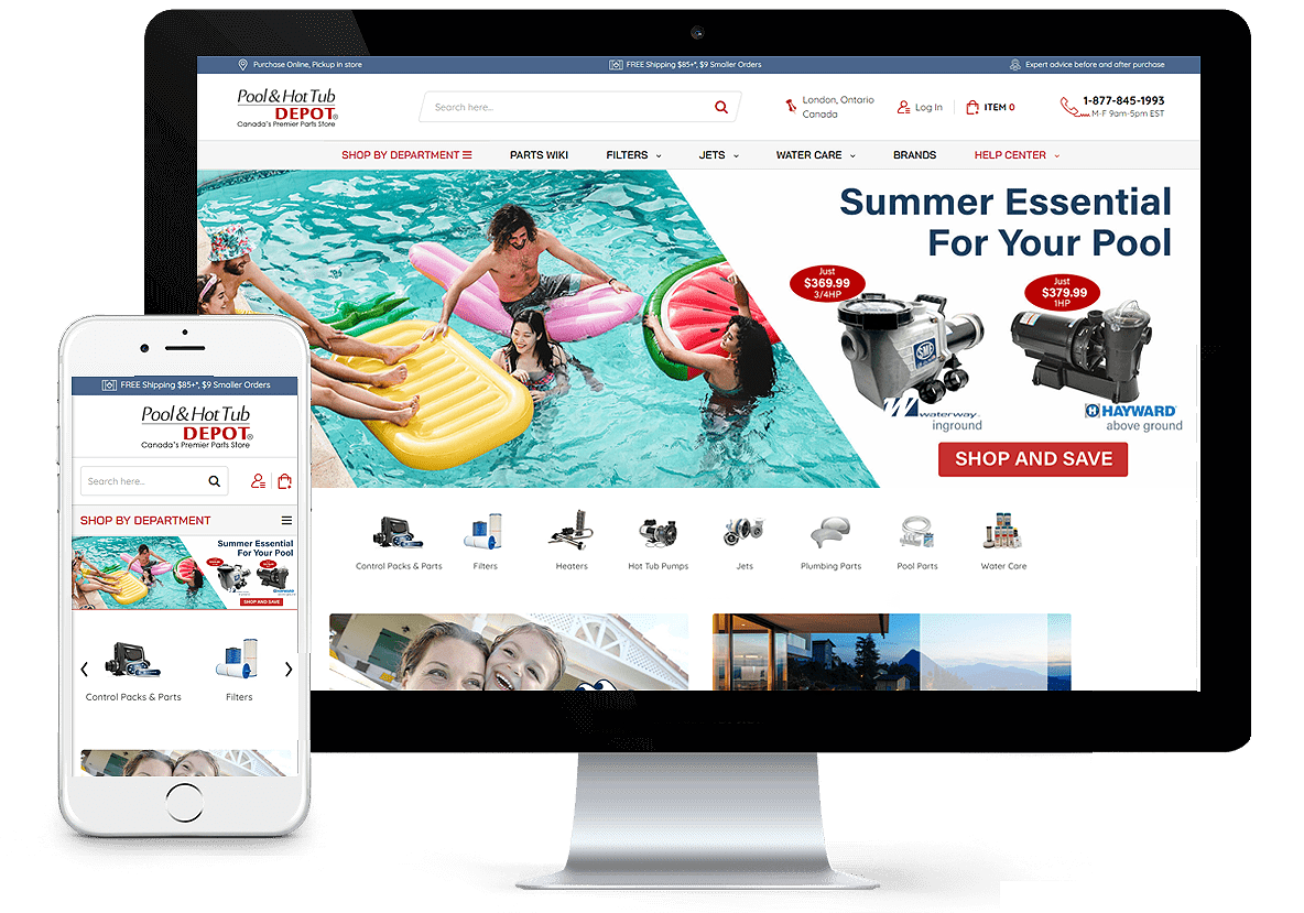 Poolandhottubdepot.com Store Redesign