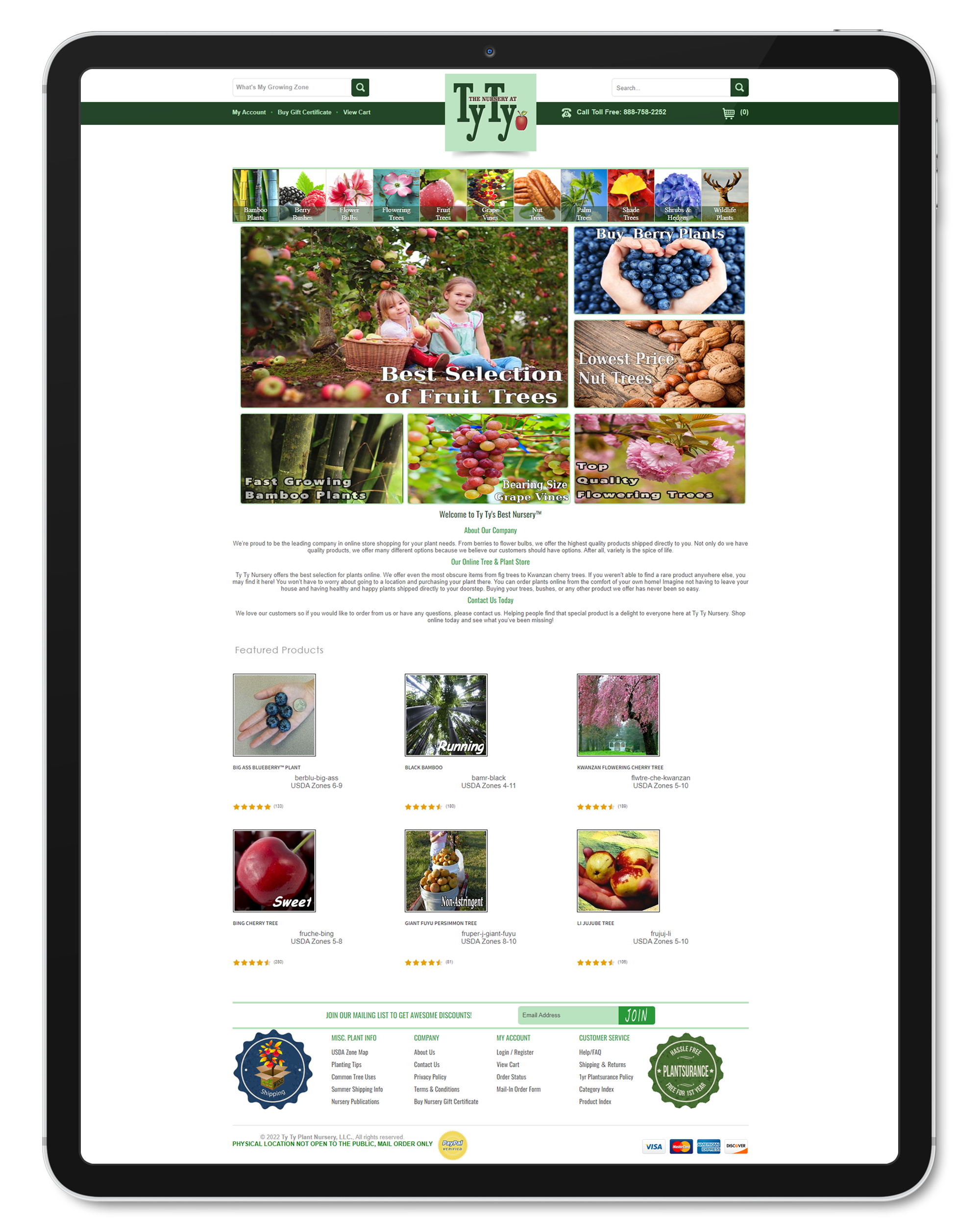 TyTy Nursery - Volusion Design and Development
