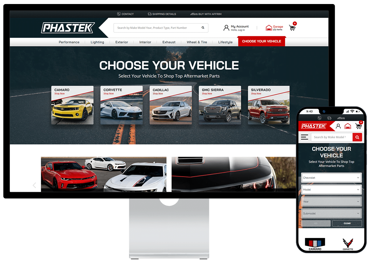 Phastek Performance BigCommerce Store Migration & Redesign