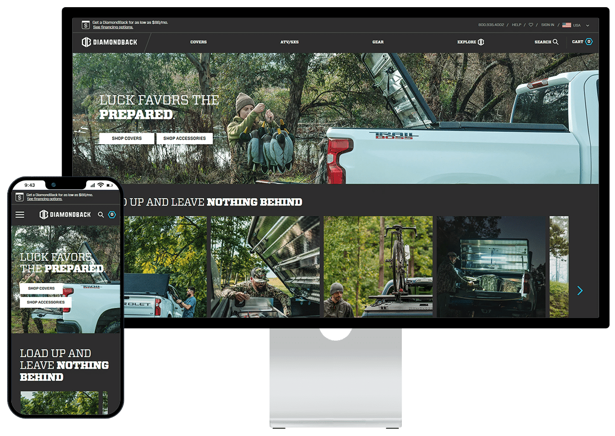 diamondbackcovers.com - Shopify Design and Development