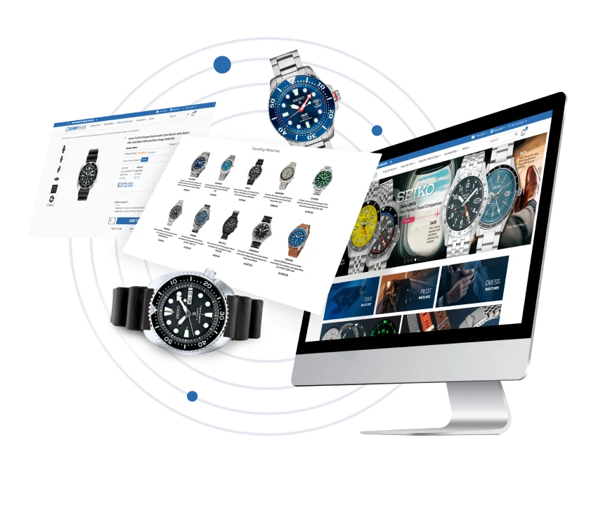 long island watch bigcommerce website re-design