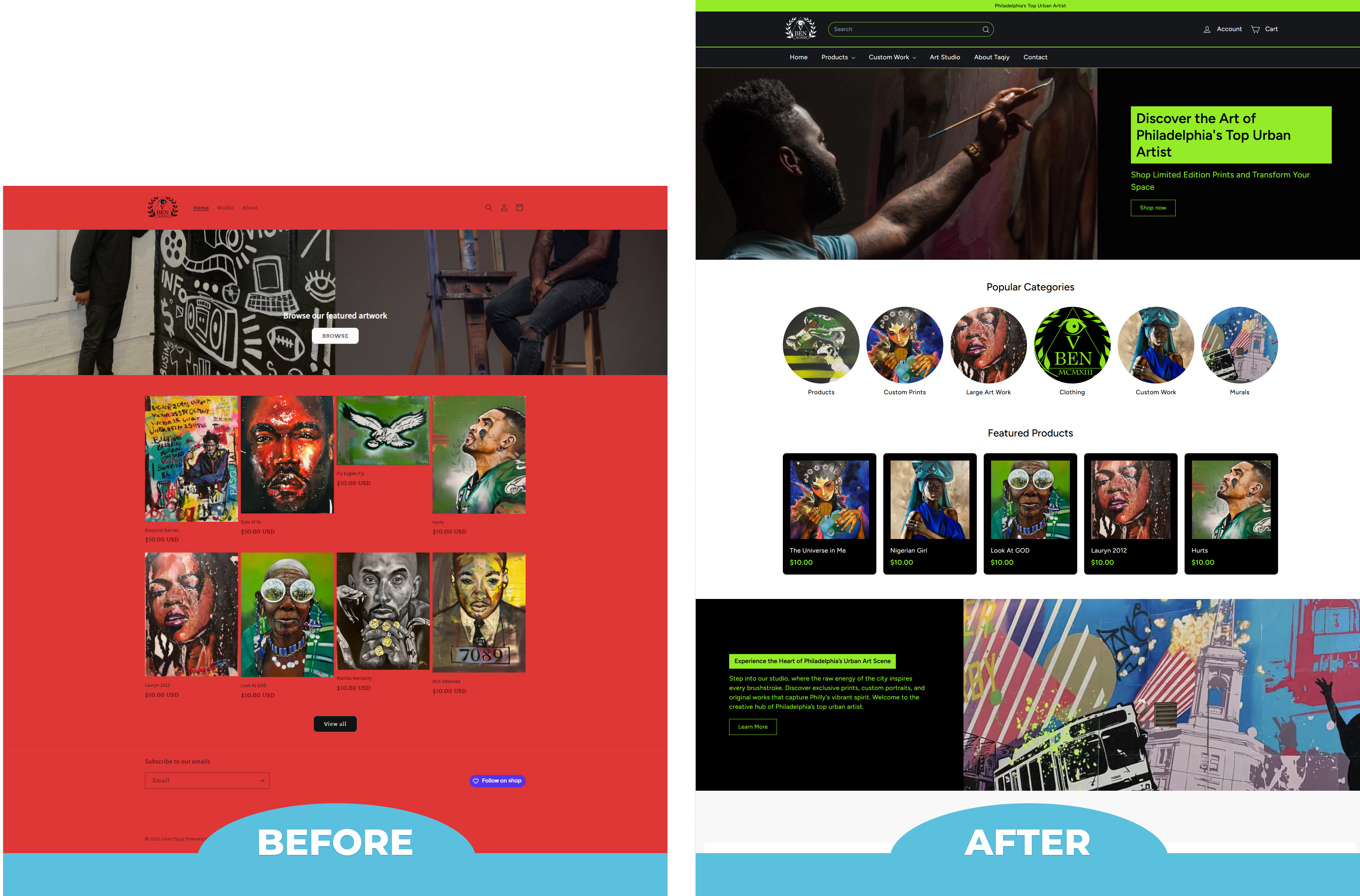 Ivben Taqiy Website Redesign