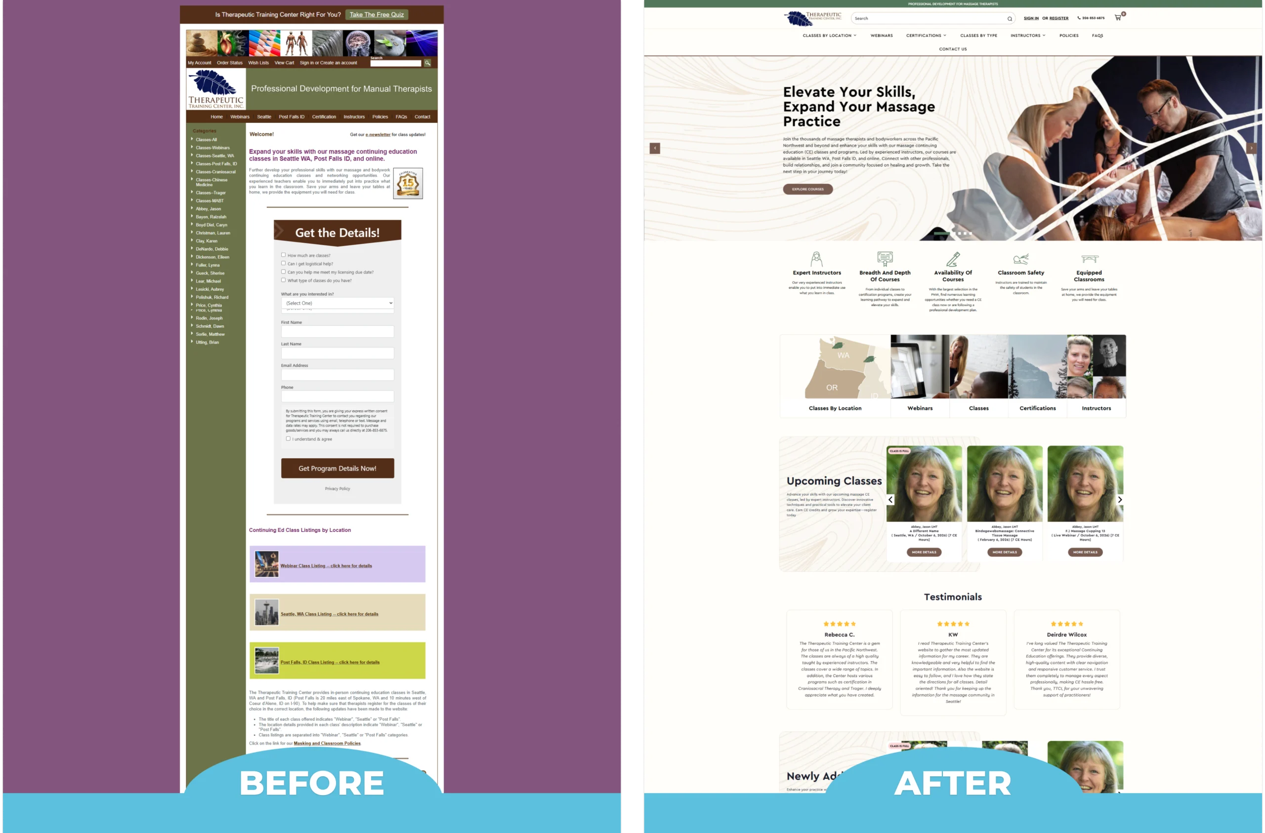 Therapeutic Training Center BigCommerce Redesign