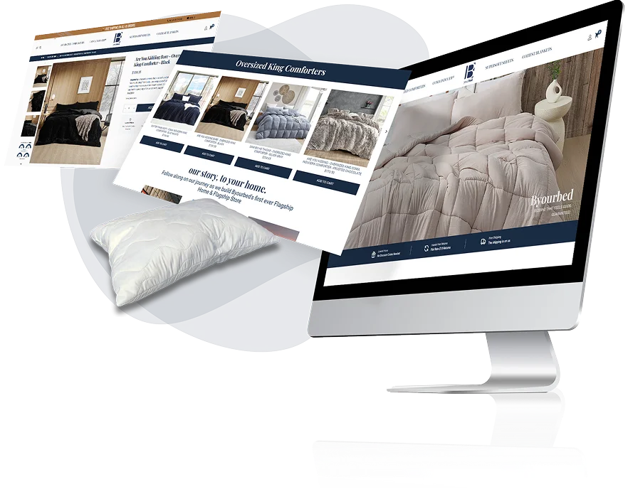 byourbed bigcommerce website re-design