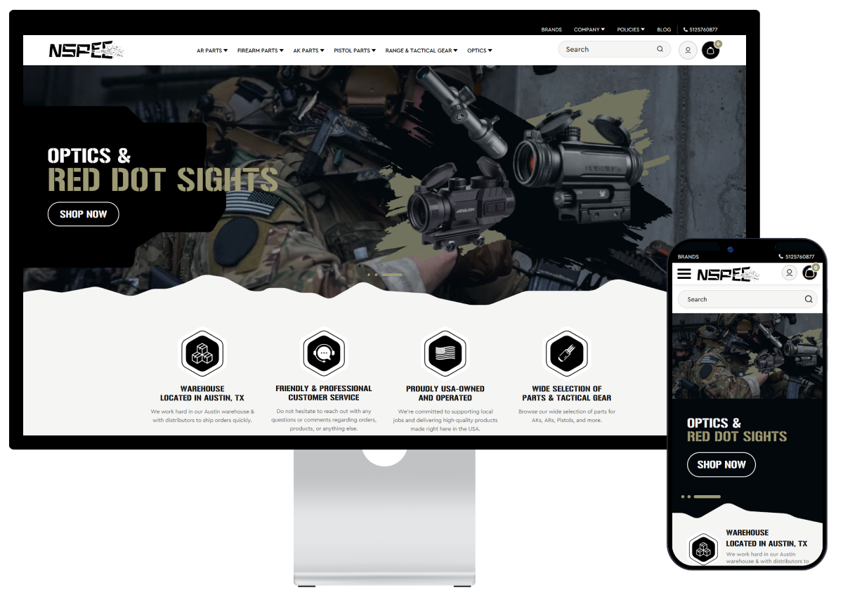 NSPEC Innovations BigCommerce Theme Case Study